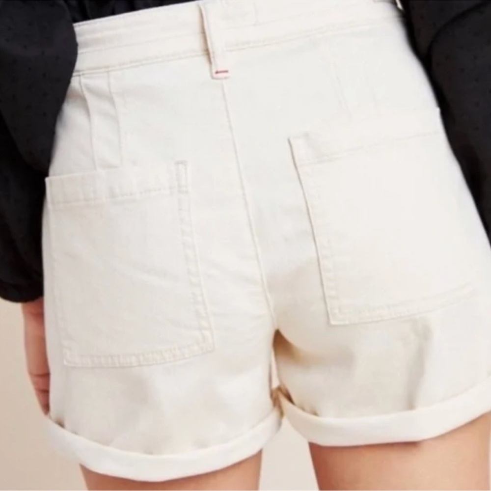 Pilcro and the Letterpress Stylish high rise Button-Up Women's Shorts - Picture 2 of 3